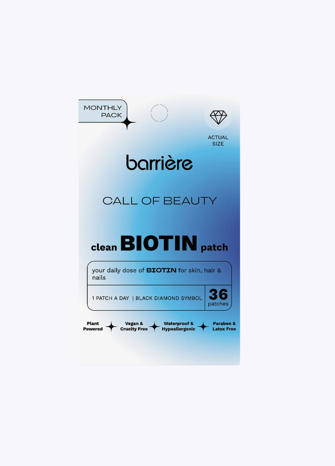 Call Of Beauty Biotin Patch 36-Pack - Black Diamond