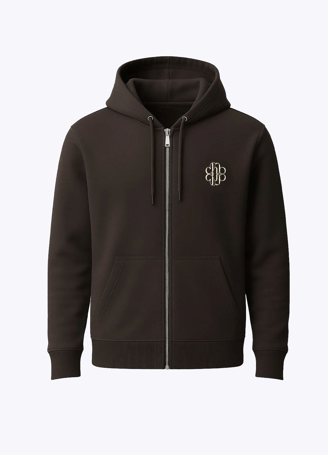 The Studio Zip Sweat Espresso